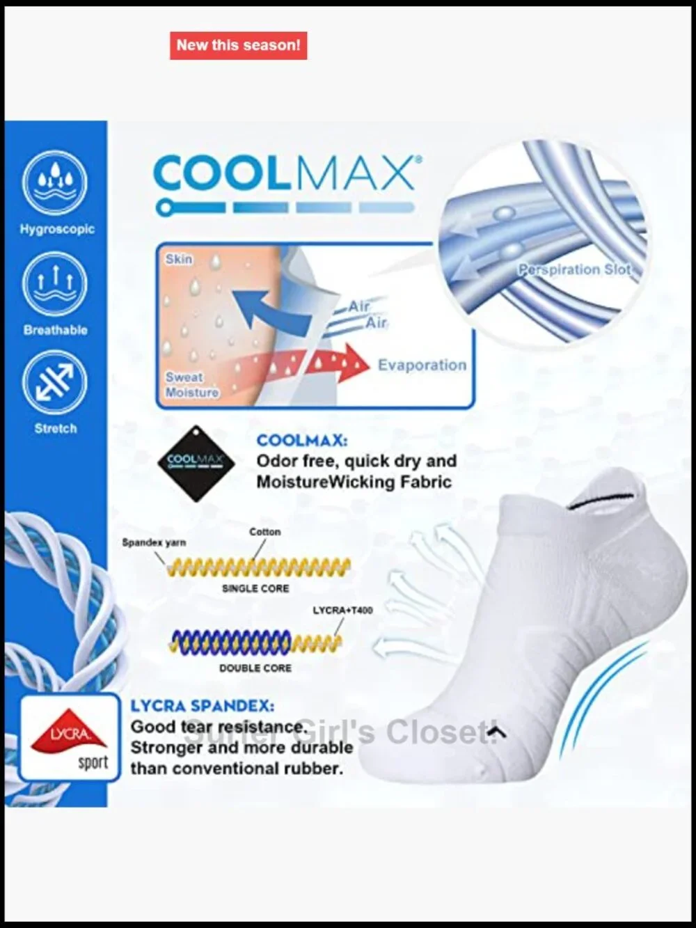 Moisture Wicking No Show Running Socks Cushion Padded Low Cut